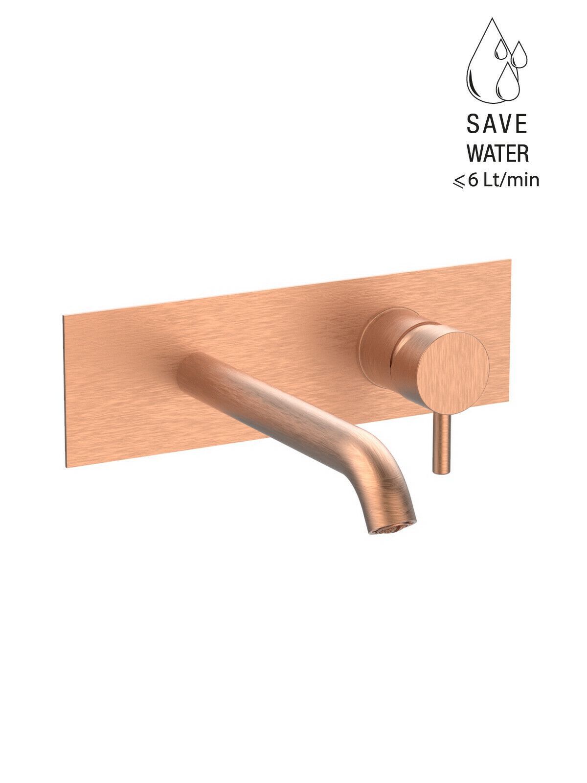 Настенный однорычажный смеситель для раковины с ограничителем расхода Rubinetterie Frattini Pepe XL ARCH-00076573 - Вид №57