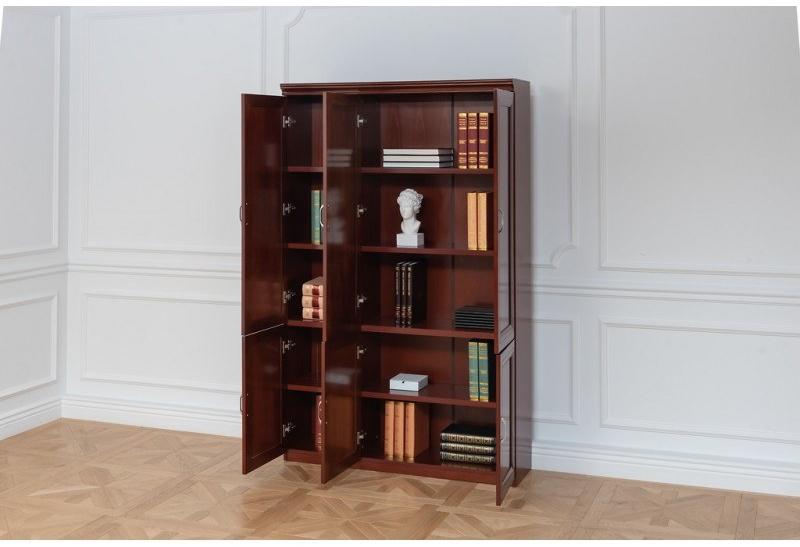 Arrediorg.it® Высокий офисный ящик для хранения из древесного волокна с распашными дверцами Prestige C827-3 - Вид №1