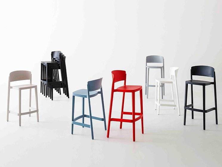 GABER Высокий деревянный табурет со спинкой Abuela sun-id-1355183 - Вид №10