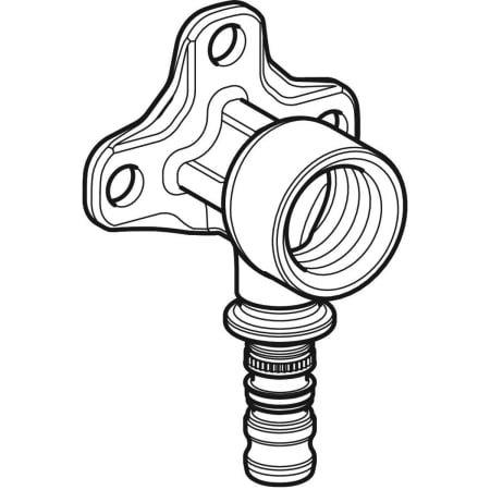 602.289.00.5 Водорозетка Geberit Mepla 90° Geberit  - Вид №1