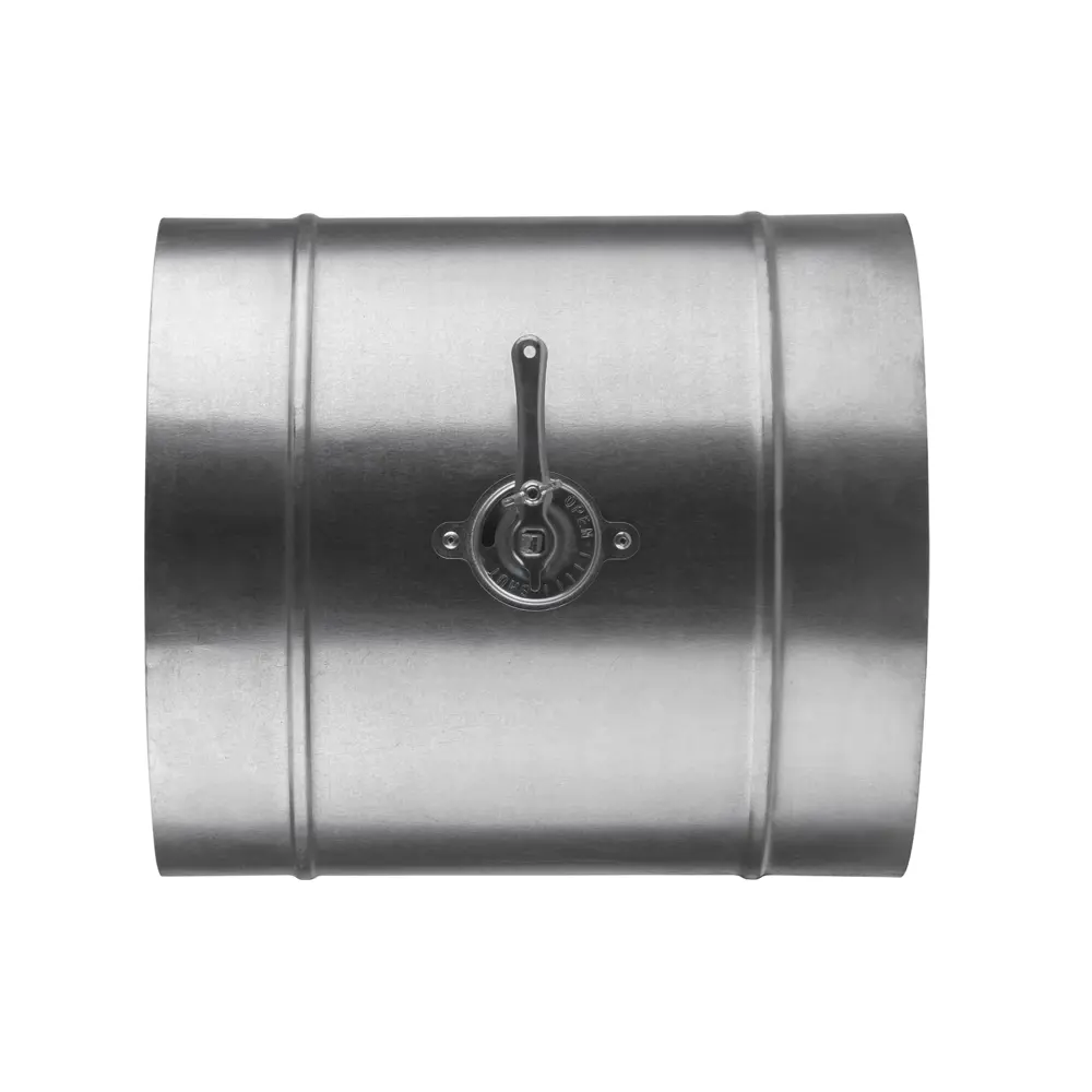 Дроссель-клапан для круглых воздуховодов Ore ДР400 D400 мм оцинкованный металл STLM-2202587 - Вид №1