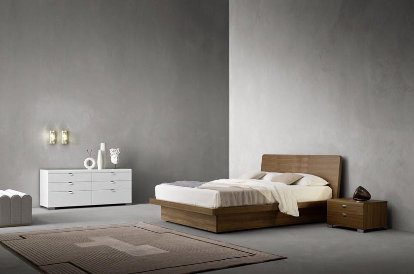 ZANETTE Двуспальная кровать из орехового дерева sun-id-1428419 - Вид №1