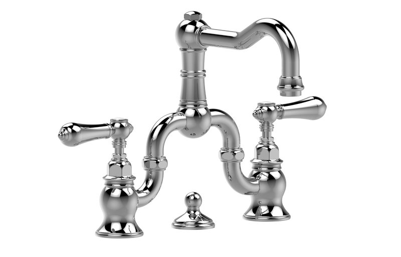 E-3800-LM34 Three-hole washbasin mixer with manual pop-up waste GRAFF Adley