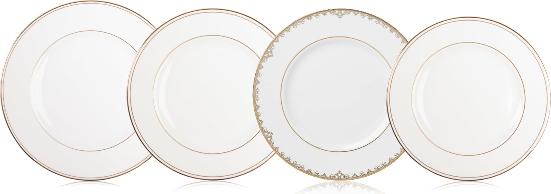 10665765 Lenox Сервиз столовый Lenox "Федеральный, золотой кант" на 6 персон 24 предмета Фарфор костяной 