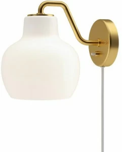 Louis Poulsen Бра с прямым светом из опалового стекла Vl ring crown