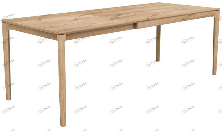 Ethnicraft Прямоугольный раздвижной стол из дуба Oak bok 51502-51503-51504