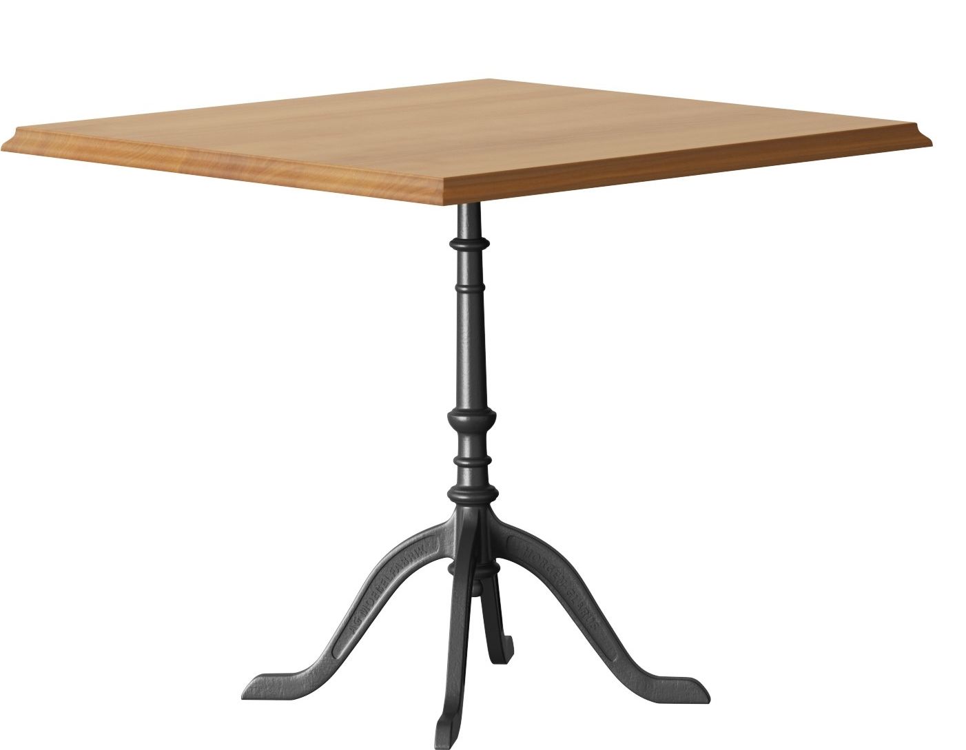 Квадратный стол из массива дерева со спицами horgenglarus GLORIA ARCH-00120274 - Вид №4