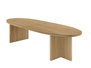 Деревянный овальный стол для совещаний