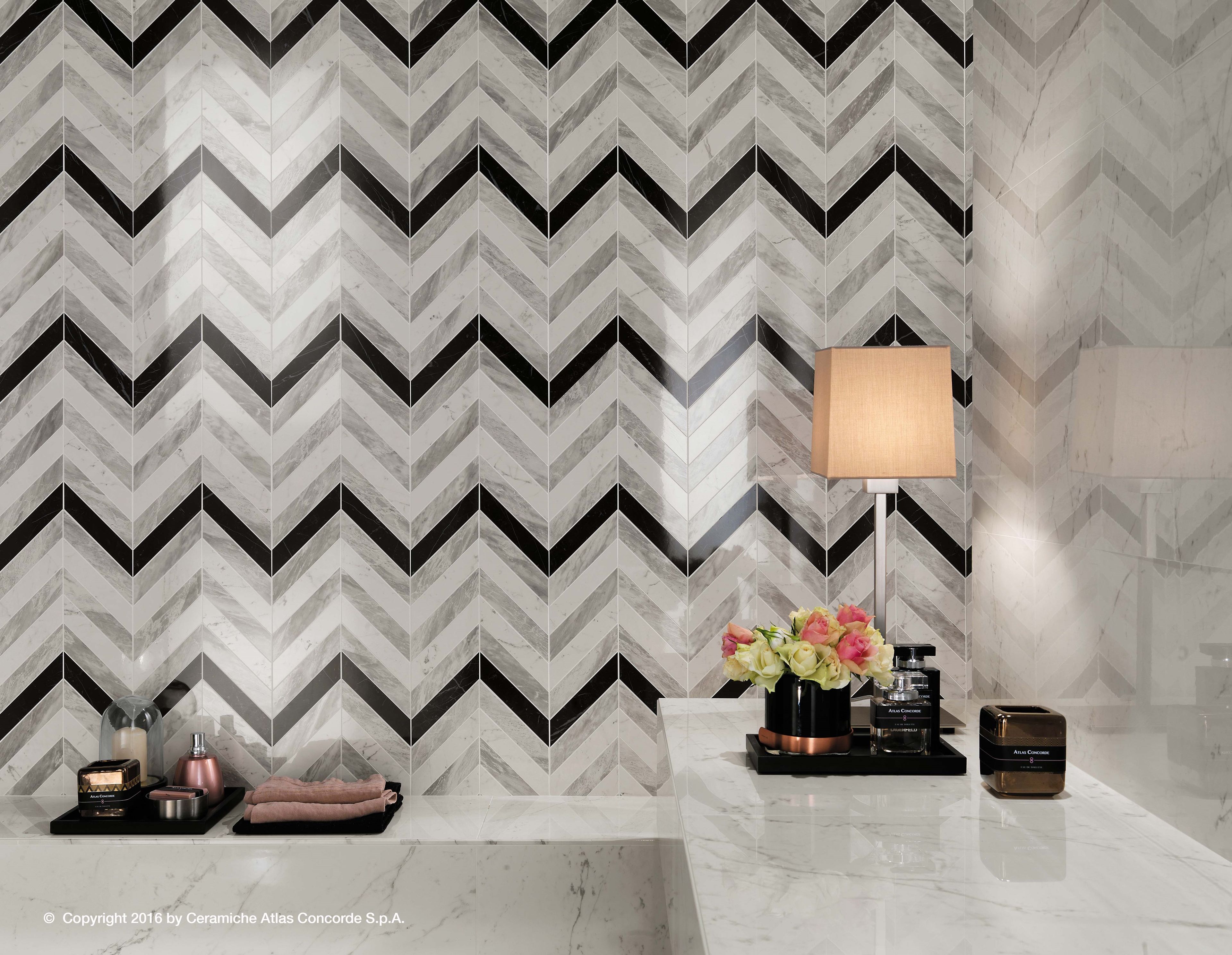 Белая паста керамическая мозаика Atlas Concorde Marvel Stone ARCH-00085175 - Вид №3