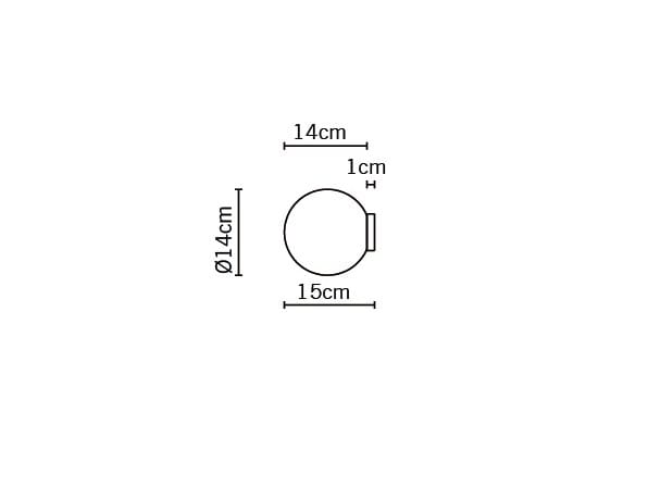 Настенный светильник / потолочный светильник из дутого стекла Fabbian Lumi Sphere ARCH-00016586 - Вид №5