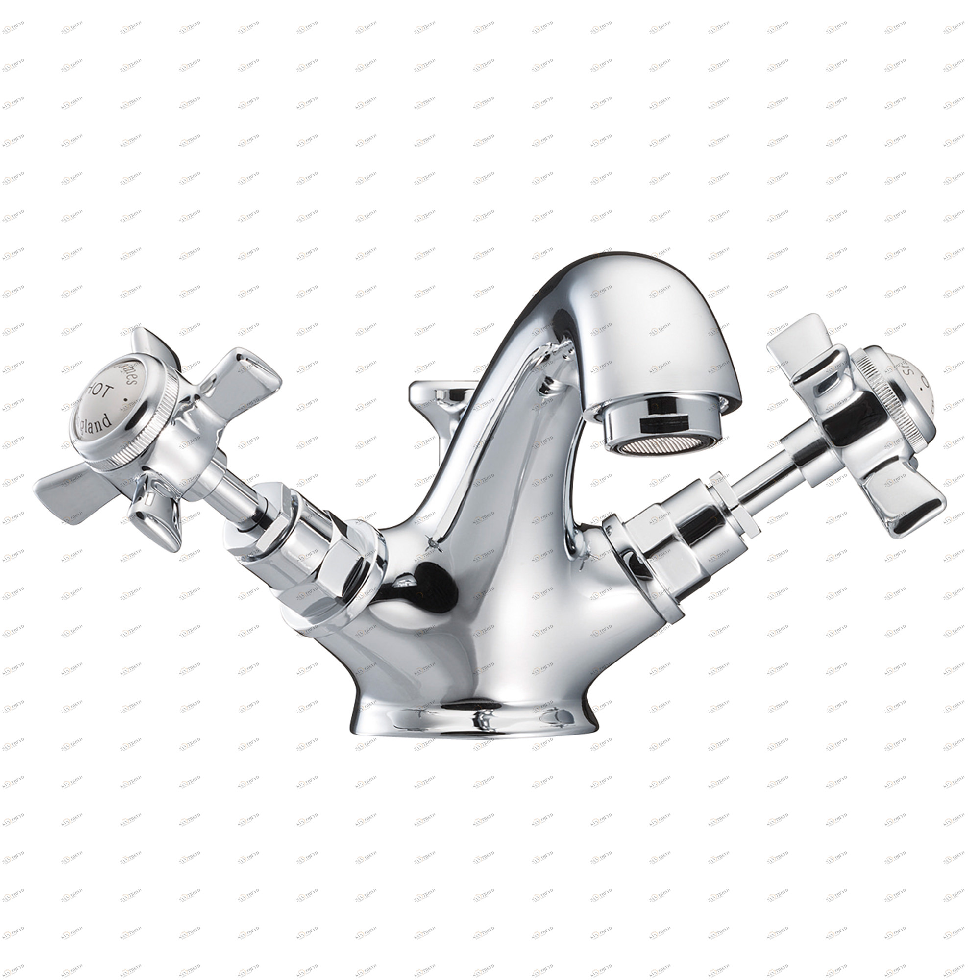 Traditional bathrooms АНГЛИЯ Смеситель для раковины на 1 отверстие Tb410p.414.nk 