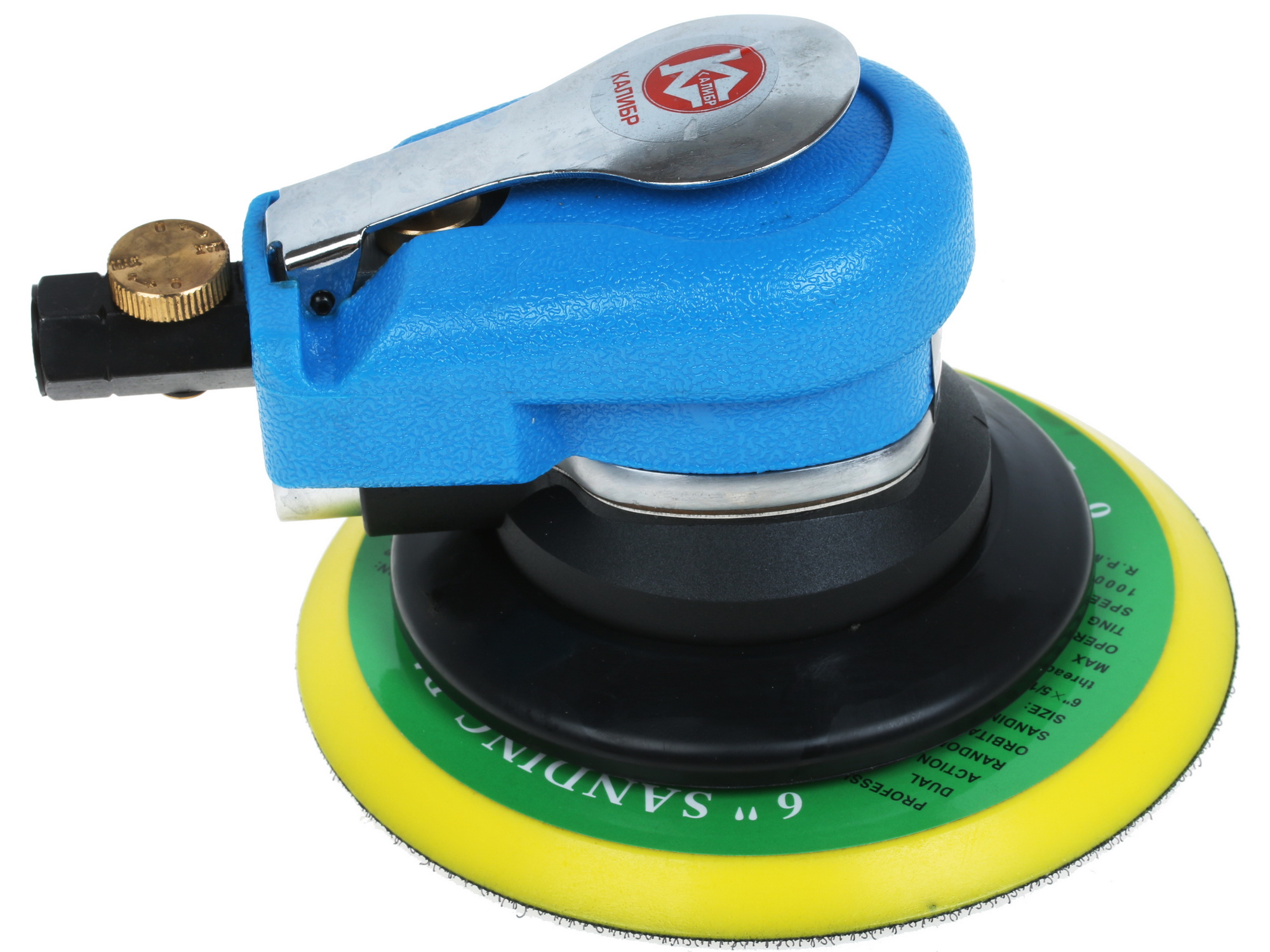 Пневматическая эксцентриковая шлифовальная машина Калибр ПЭШМ-6.3/125А ПРОФИ 1241876 STDN-0124863 - Вид №3