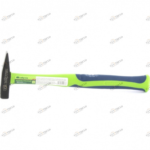 Молоток слесарный 1500г фиберглассовая обрезиненная рукоятка СИБРТЕХ 12438