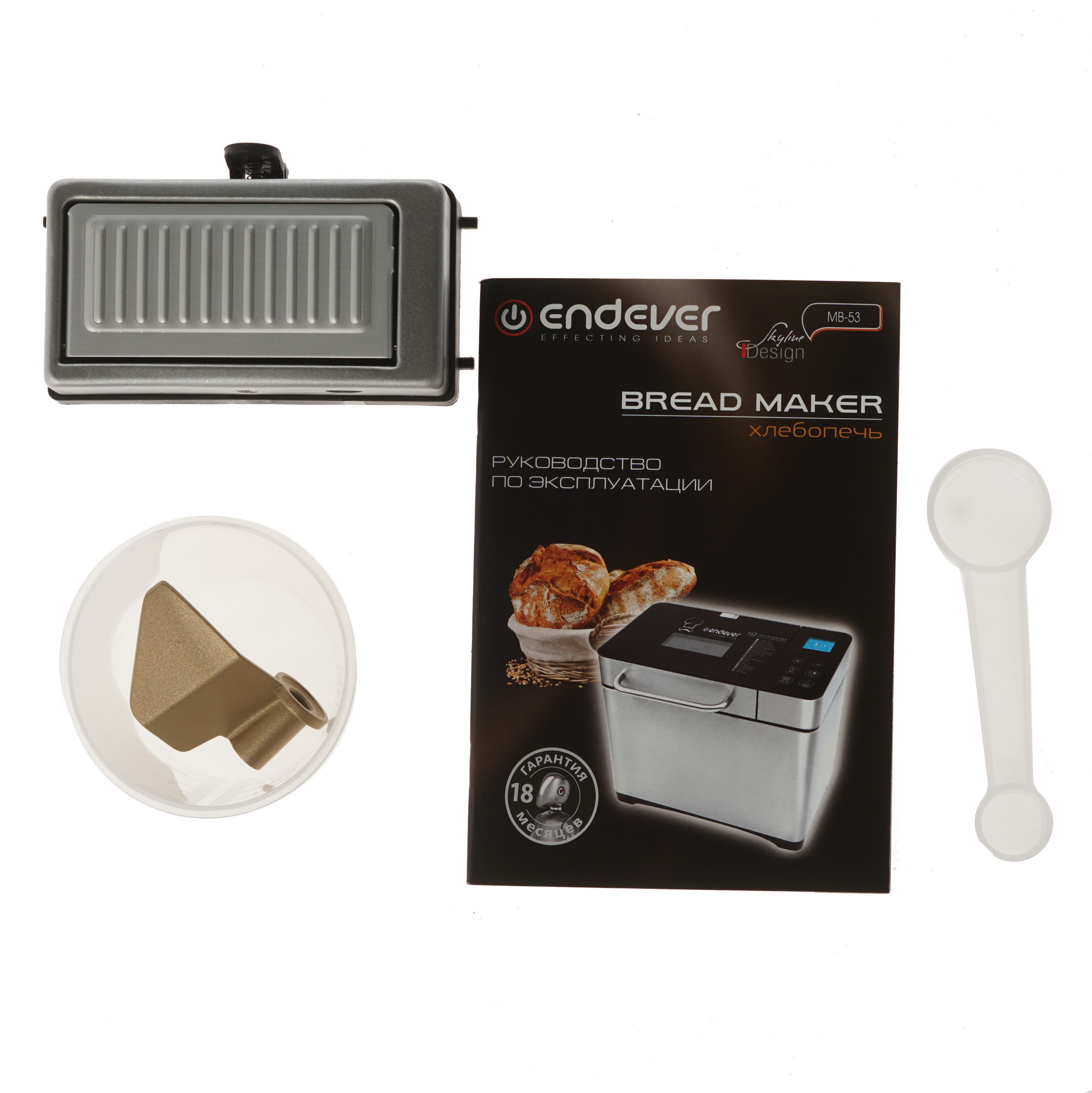 1170974 Хлебопечь Endever Skyline MB-53 серебристый STDN-0131582 - Вид №6