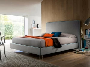 Felis Двуспальная кровать из ткани с высоким изголовьем Bed stories