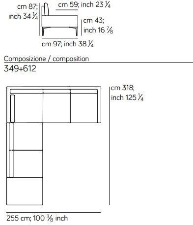 AMURA 3-х местный кожаный диван Elsa Am007.060 - Вид №7