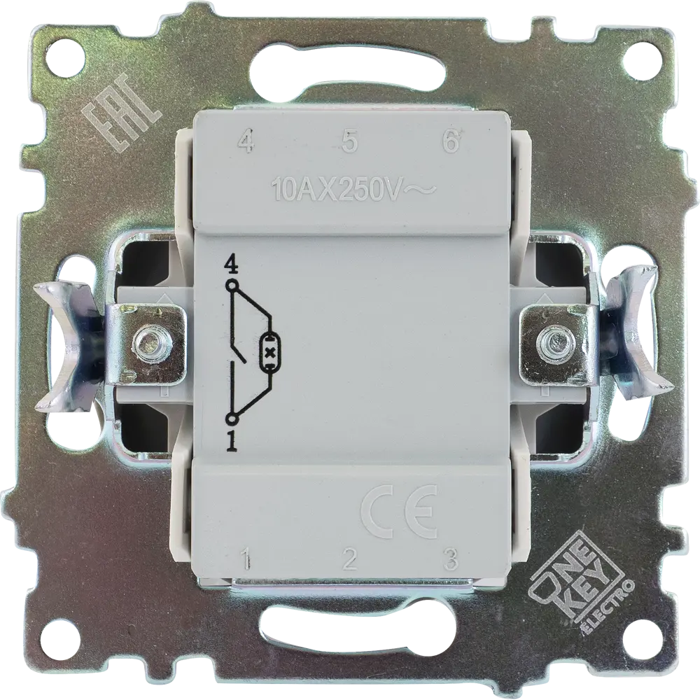 Выключатель встраиваемый Onekey Florence 1 клавиша с подсветкой, цвет бежевый 82126995 STLM-2107900 ONEKEYELECTRO - Вид №3