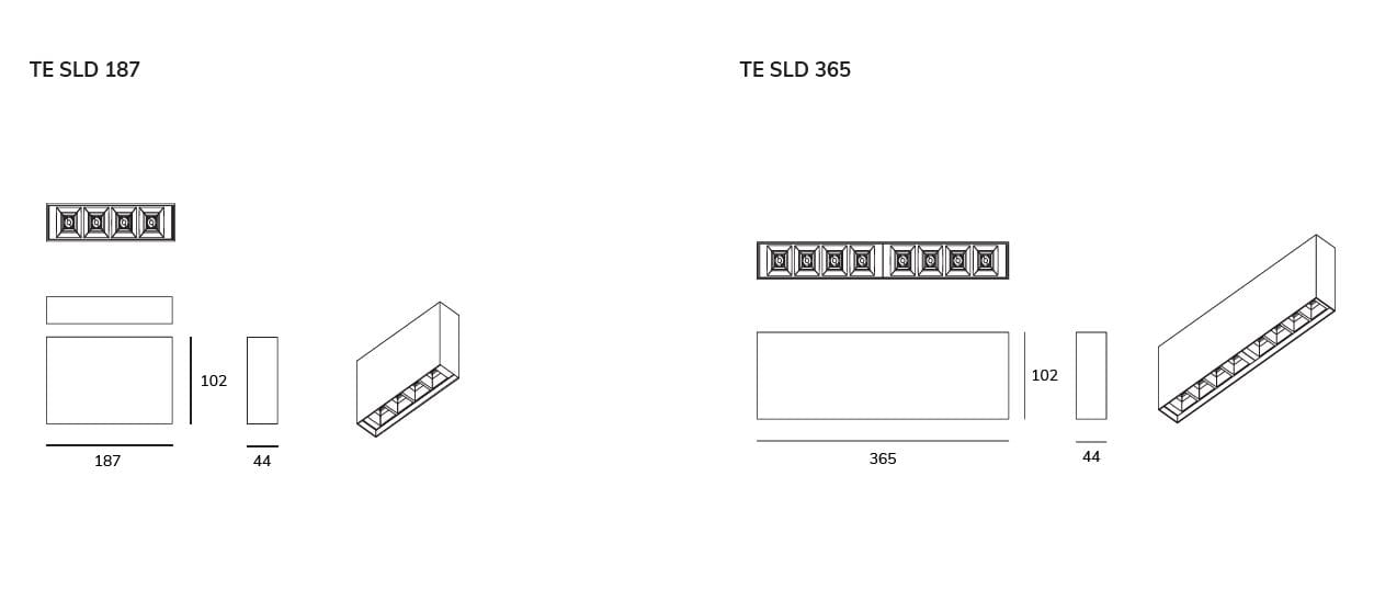 Алюминиевый светодиодный потолочный светильник Exporlux PIXEL TE SL ARCH-00109288 - Вид №3