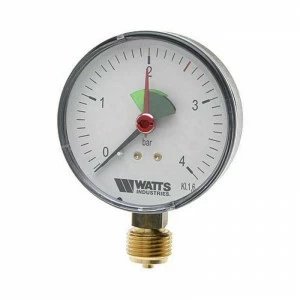 Манометр радиальный F+R201 1/2" 100 мм WATTS Ind 4 бар