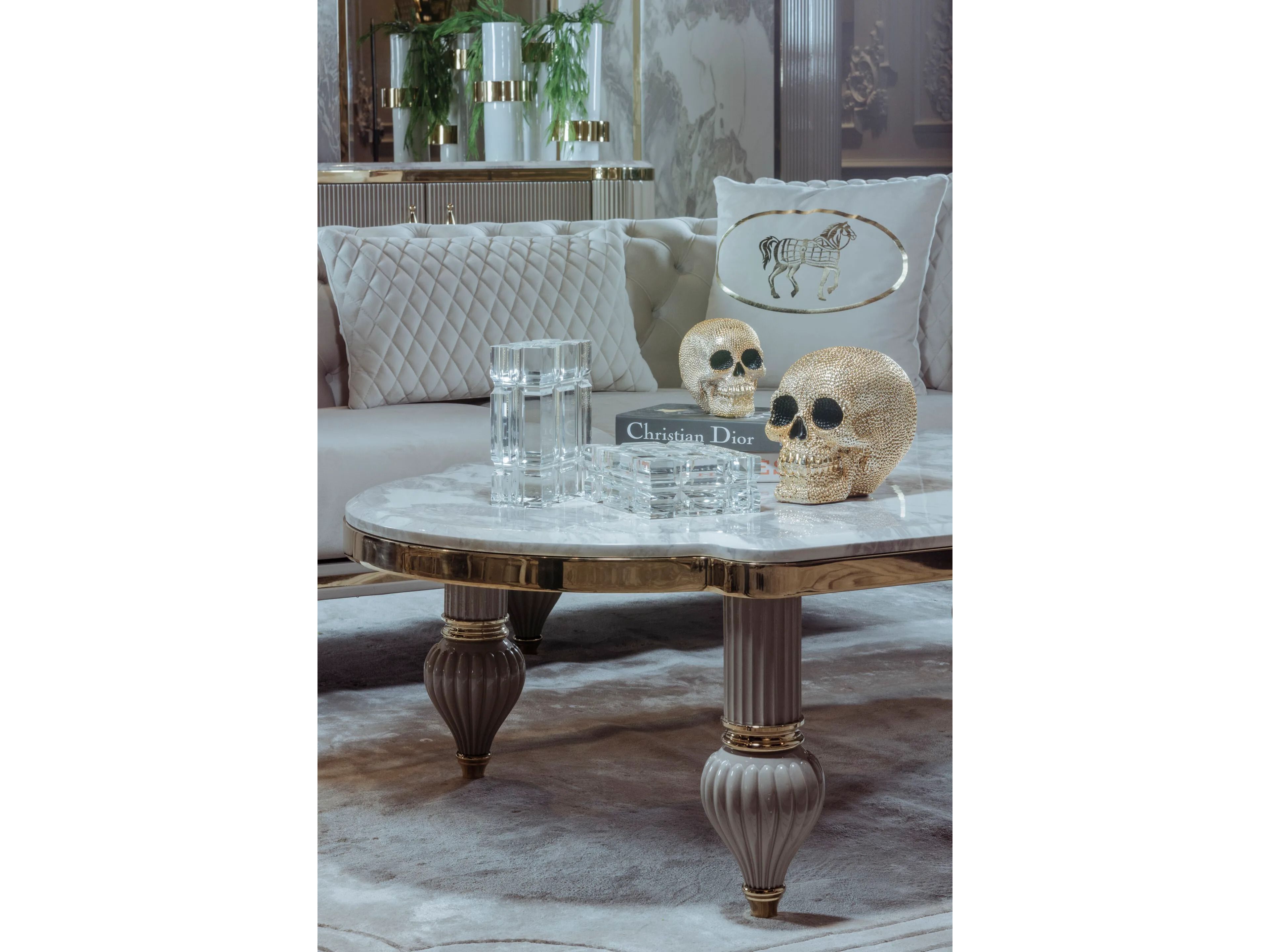 Овальный журнальный столик Zebrano Elsiyum ARCH-00151055 - Вид №3