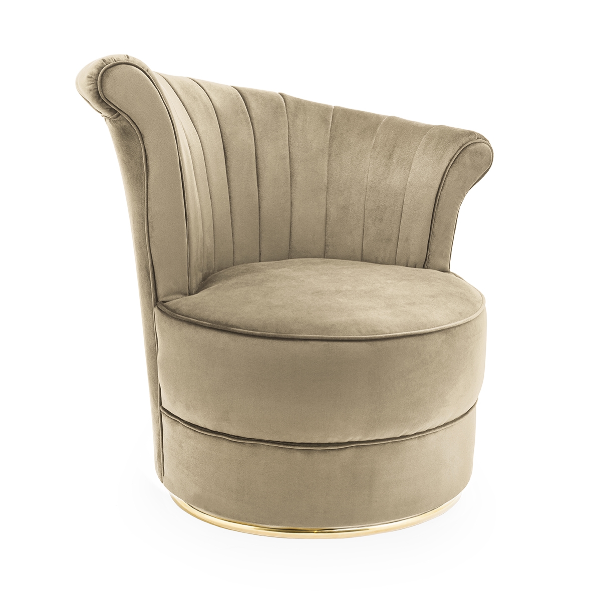 700397-90 ABHIKA КРЕСЛО FANIT VELVET BLACK  - Вид №6