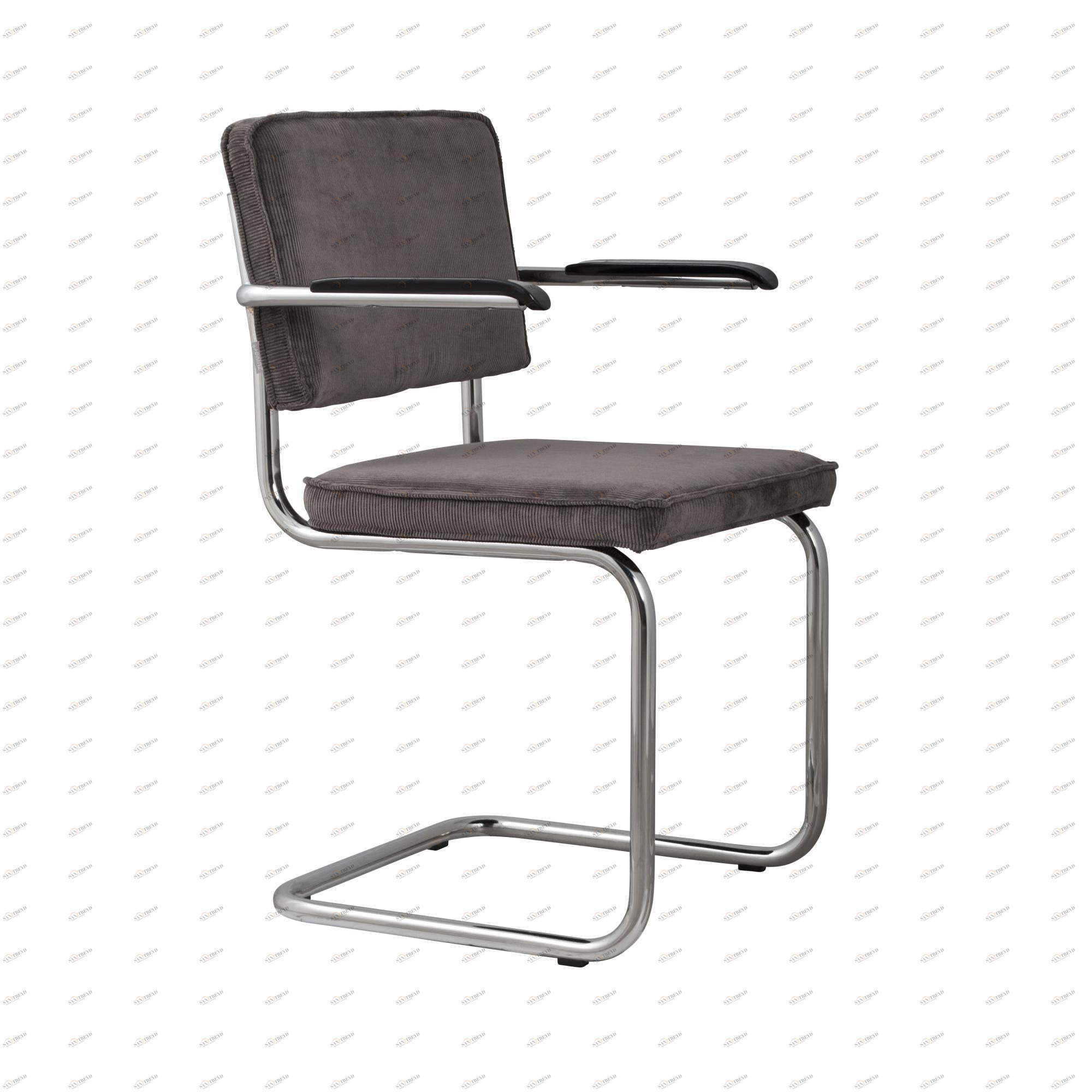 Кресло Ridge Rib серое Zuiver 1006054