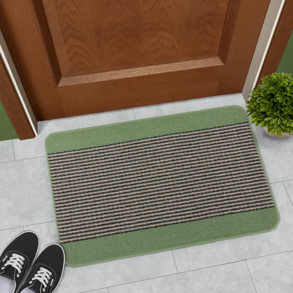 Коврик Santreyd Derby - зеленый акцент для современного интерьера 50x80 см 85565575 STLM-0063895 - Вид №5