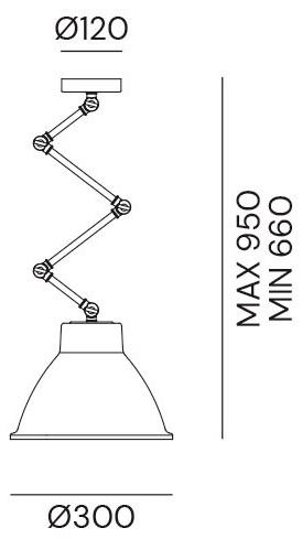 Il Fanale Регулируемый подвесной светильник из металла Loft 269.02.of / 269.03.of / 269.04.of - Вид №3