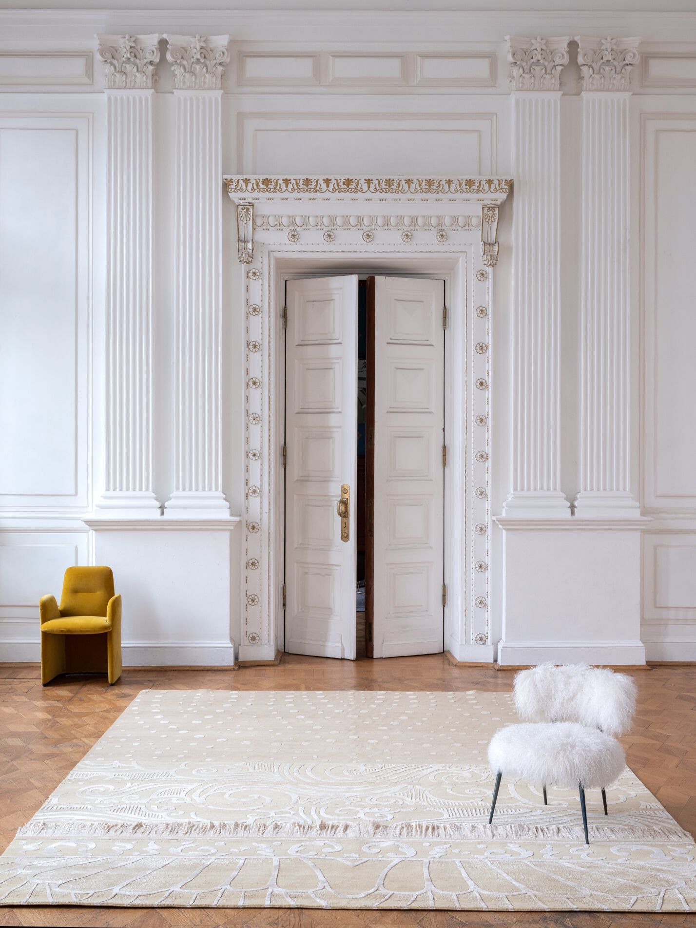 Ковер ручной работы из шерсти и шелка Tapis Rouge навсегда ARCH-00007917 - Вид №3