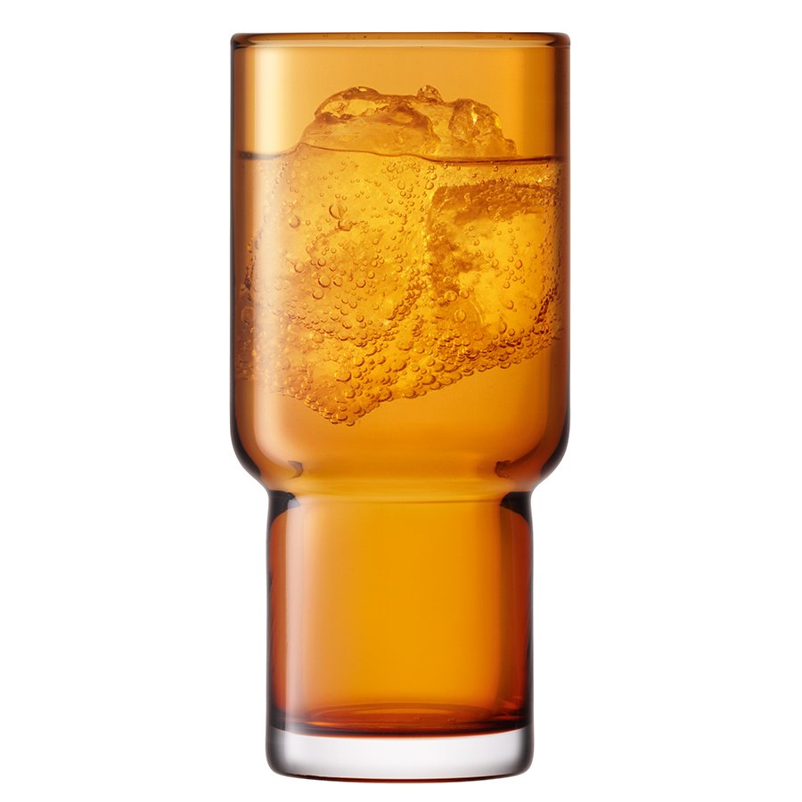 Набор из 2 хайболов 390 мл охра Utility LSA INTERNATIONAL UTILITY 00-3863178 Оранжевый;прозрачный  - Вид №5