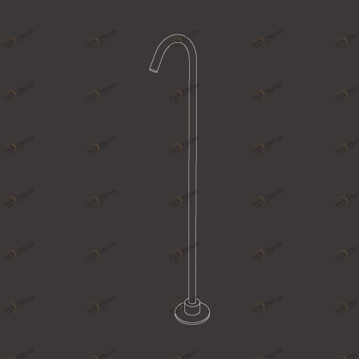 Свободно стоящий носик для ванной H. 745 мм  FRE111 CEADESIGN 