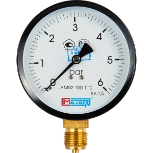 Манометр радиальный Метер 100 мм 6 бар 1/2"
