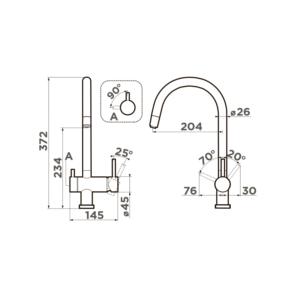 Смеситель для кухни Yamada CA OMOIKIRI 4994258 - Вид №5