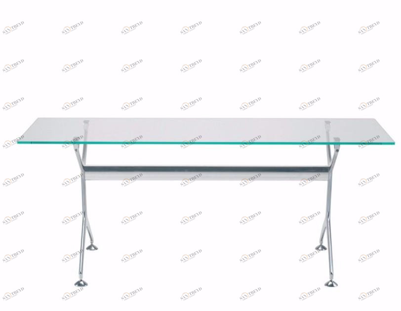 Alias Прямоугольный стол из алюминия и стекла Frametable sun-id-1428874