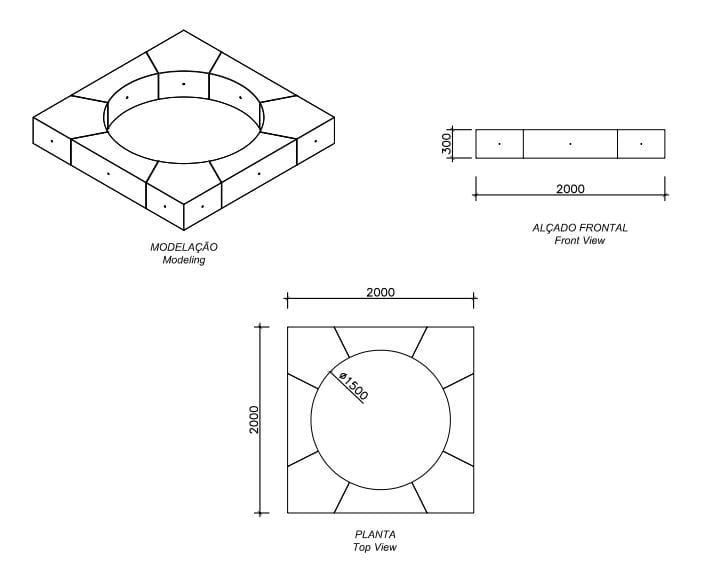 Бордюр для бетонных клумб amop основы ARCH-00088690 - Вид №2