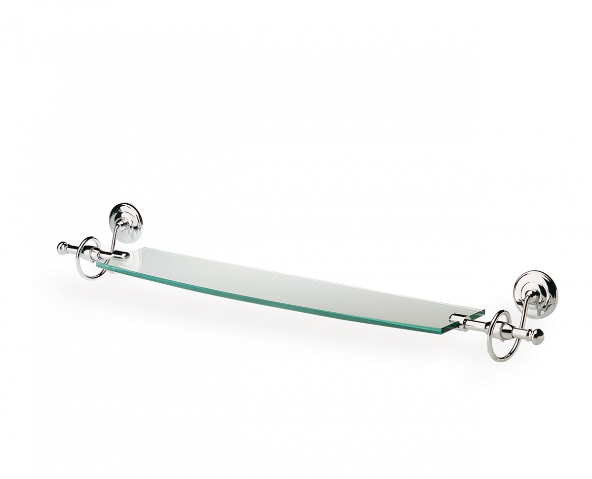 I04(25) Stil Haus Idra, стеклянная полка, цвет бронза 