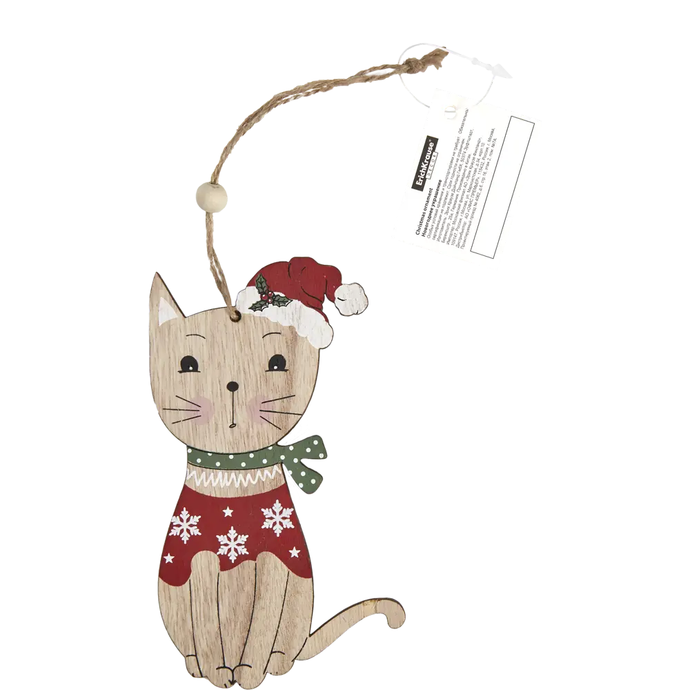 Украшение ёлочное ErichKrause Decor «Кошечка», 13 см, дерево 82306319 STLM-2146605  - Вид №2