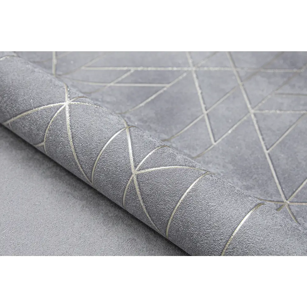 Обои флизелиновые Wallsecret Contour серые 1.06 м 8740-16 STLM-2086566 - Вид №3