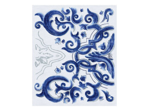 Ковер ручной работы из шерсти и шелка