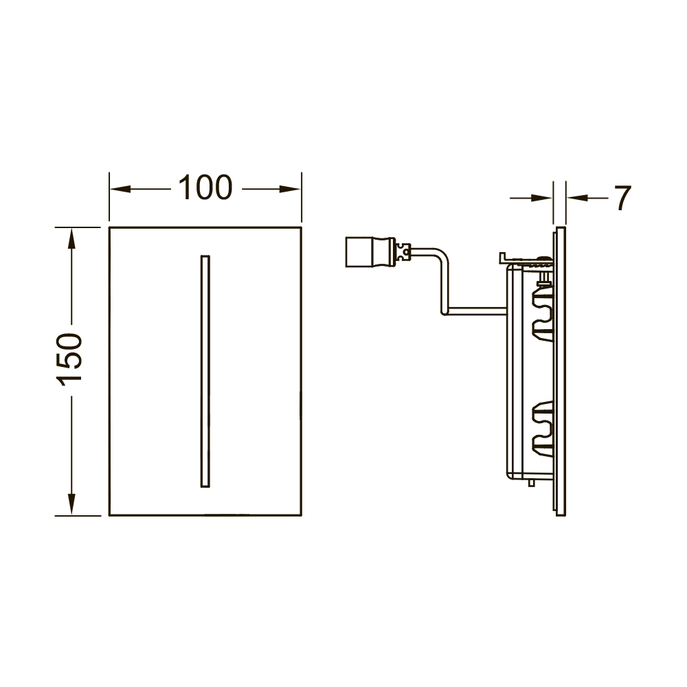 9242063 filo электронные системы смыва Tece TECEsolid - Вид №1