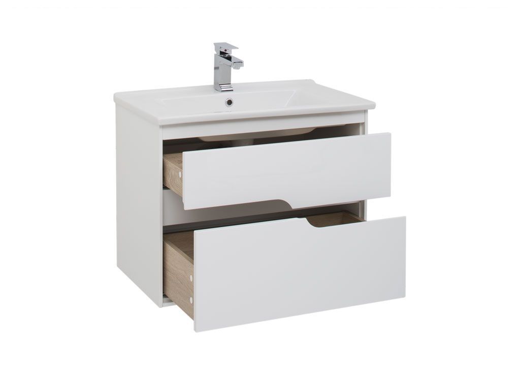 Тумба с раковиной Aquanet Модена 75 белый 0019848600182319 - Вид №1