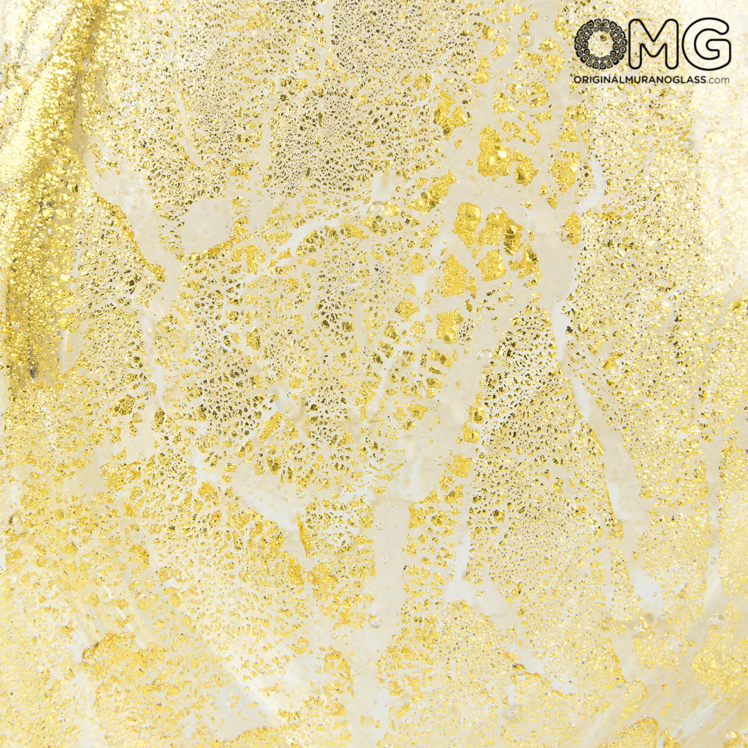 2920 ORIGINALMURANOGLASS Ваза Полукупол - Золотая коллекция - Original Murano Glass OMG 20 см  - Вид №1