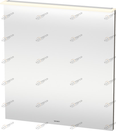 XL749408989 Зеркало с подсветкой X-Large #XL7494 800 x 36/105 мм Фланелево-серый глянцевый лак Duravit