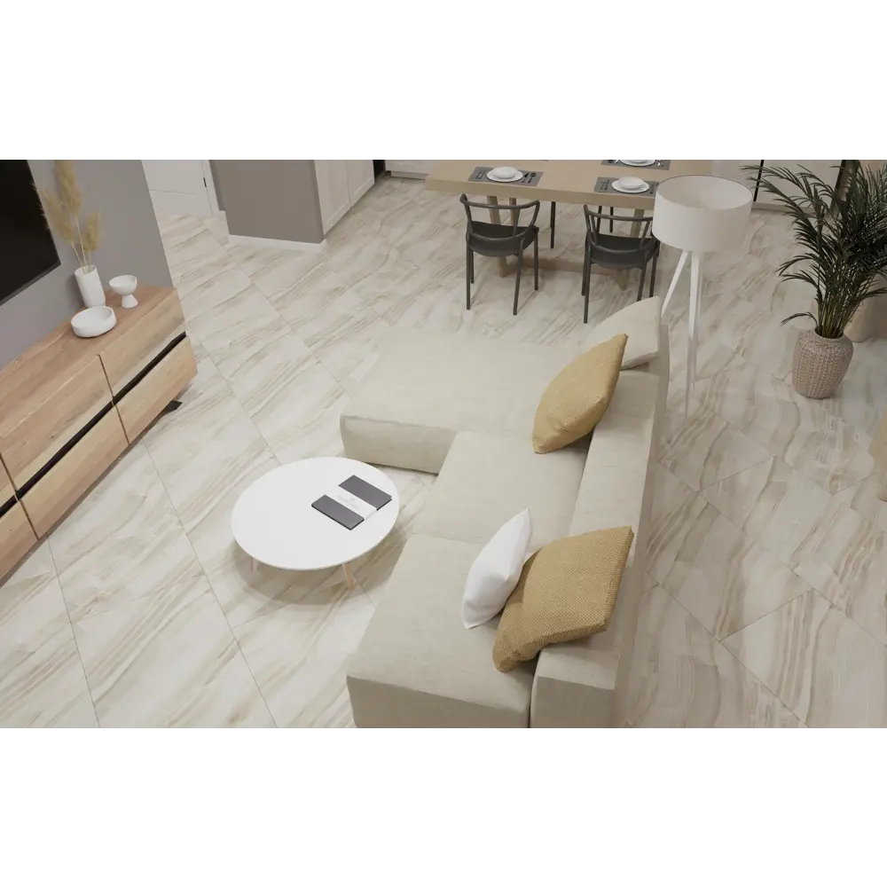 Керамогранит Axima Belgrade 120x60 см - бежевый ректифицированный 87688547 STLM-0074907 - Вид №6