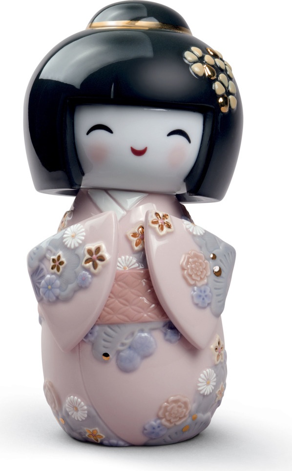 10669106 LLADRO Фигурка Lladro "Кокеши" 8х14см, розовый Фарфор Lladró 