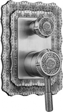 Душевой комплект ZorG Antic A 104DS-SL с внутренней частью, серебро - Вид №1