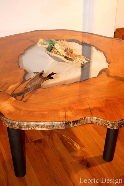 ANTICO TRENTINO Круглый стол Lebrìc design - legno e resina sun-id-1391368 - Вид №1