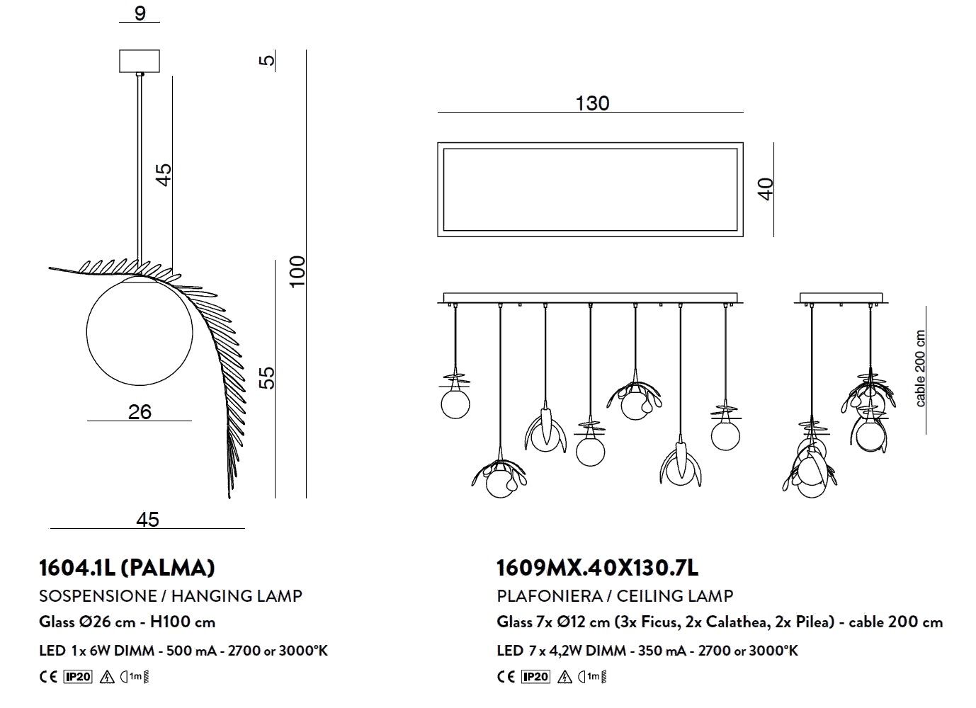 Металлический светодиодный подвесной светильник Cangini & Tucci Vegetal ARCH-00101487 - Вид №7