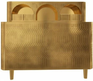 Scarlet Splendour Письменный стол из латуни с ящиками Vanilla noir oro