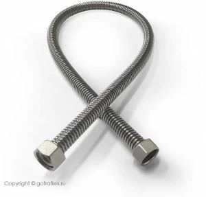 Гибкая подводка из нержавеющей стали 1/2 дюйма, GF15/4000ПР Flexible hose Россия